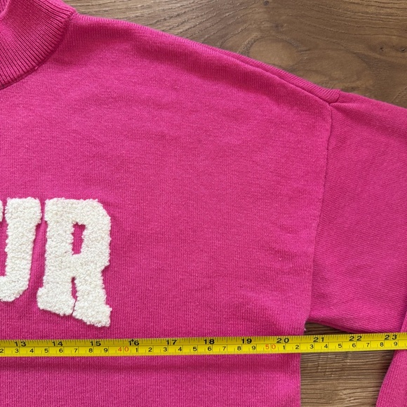 Belle by Kim Gravel Amour Pink Sweater Size 8 Valentine Love Knit - Picture 7 of 10